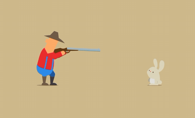 Don't shoot the bunny!